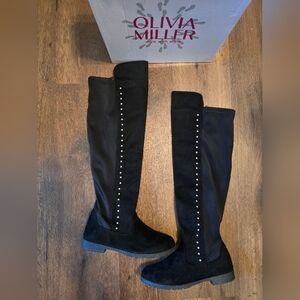 Olivia Miller Over-the-Knee Studded Women's Boots Size 7